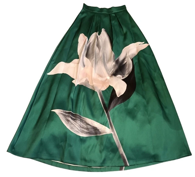 Coast destiny floral clearance print maxi skirt green